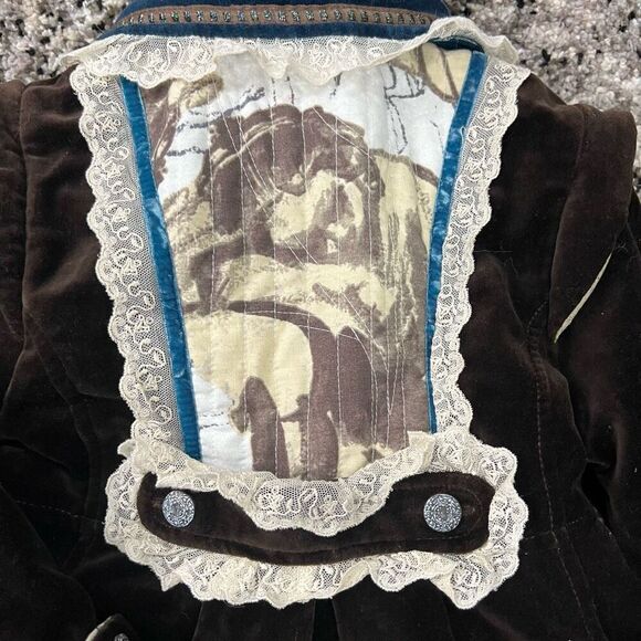 Jottum Brown Velvet Rembrandt Little Girls Jacket - Picture 12 of 12